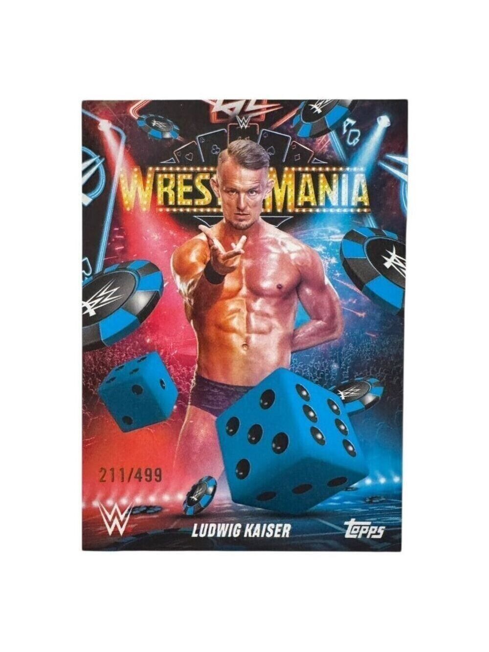 2025 Topps Wrestlemania 41 WWE WORLD Exclusive Card WM-32 LUDWIG KAISER /499